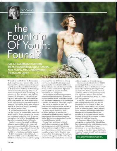 The Fountain of Youth article - Author Nicki Belle