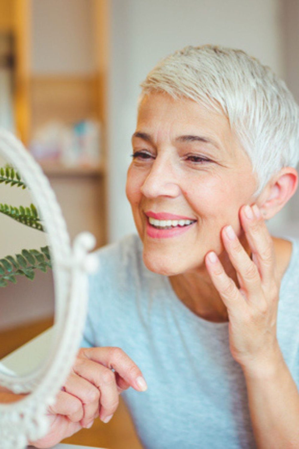 Woman happy with bio-remodeller results